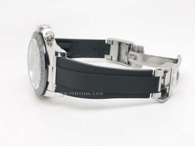 Daytona 116519 904L Wt SS/RU Grey/Stk ZF SH4130