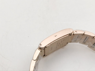 Ladies Tank Francaise Med Dia RG/RG Sil 8848F Sw Qtz