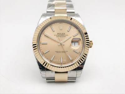DJ2 41mm 126333 Oys Flt 904L YG/SS Gold/Stk EWE A3235