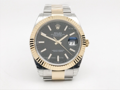 DJ2 41mm 126333 Oys Flt 904L YG/SS Blk/Stk EWE A3235