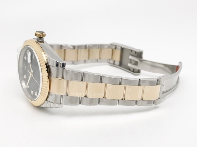 DJ2 41mm 126333 Oys Flt 904L YG/SS Blk/Dia EWE A3235