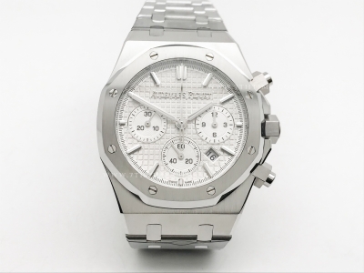 Royal Oak Chrono 26240ST SS/SS Wht/Stk BF V2 A7750 Mod