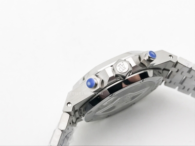 Royal Oak Chrono 26240ST SS/SS Blk/Stk BF A7750 Mod