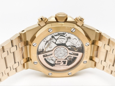 Royal Oak Chrono 26240BA YG/YG Blk/Stk BF A7750 Mod