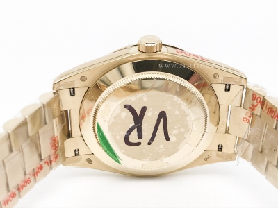 DayDate 40mm 904L Flt YG/YG Blk/Dia GMF VR3255