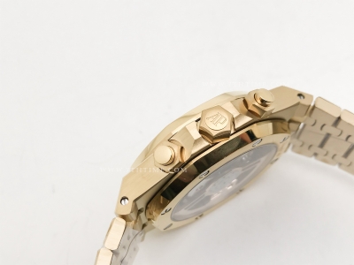 Royal Oak Chrono 26240BA YG/YG S-Gold/Stk BF A7750 Mod