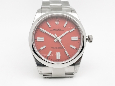 Oyster Pert 41mm 124300 Oys SS/SS Red VSF V2 VS3230