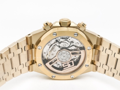 Royal Oak Chrono 26240BA YG/YG S-Gold/Stk BF A7750 Mod
