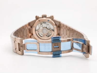 Royal Oak Chrono 26240OR RG/RG Wht/Stk BF A7750 Mod