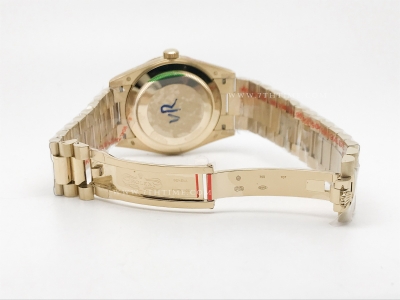 DayDate 40mm 904L Flt YG/YG Blk/Rm GMF VR3255