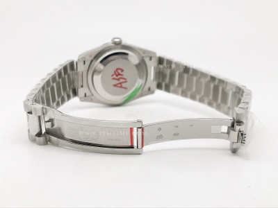 DayDate 36mm Wt 904L Flt SS/SS I-Blue/Rm/St QF VR3255