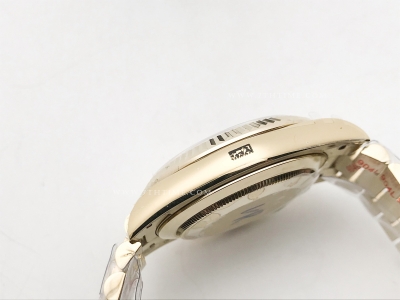 DayDate 40mm 904L Flt YG/YG Wht/Rm/Stk GMF VR3255