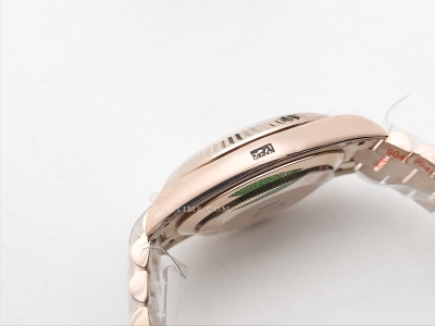 DayDate 40mm 904L Flt RG/RG Wht/Stk GMF VR3255