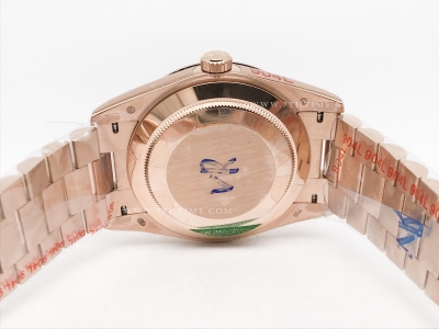 DayDate 40mm 904L Flt RG/RG Wht/Stk GMF VR3255