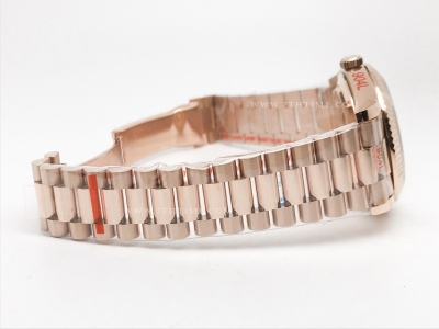 DayDate 40mm 904L Flt RG/RG Silv/Stk GMF VR3255