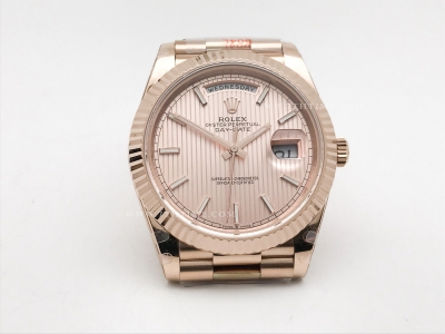 DayDate 40mm 904L Flt RG/RG S-RG/Stk GMF VR3255