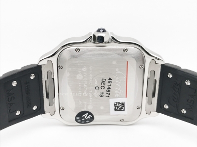 Santos De Cartier 2024 Mens XL SS/RU White AF MY9015