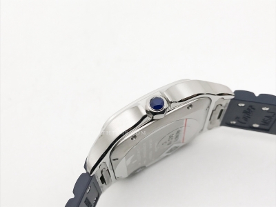 Santos De Cartier 2024 Mens XL SS/RU Blue AF MY9015