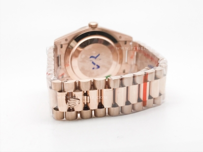 DayDate 40mm 904L Flt RG/RG G-Brn/Stk GMF VR3255