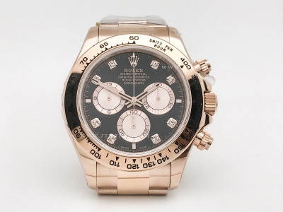 Daytona 126505 RG/RG Wt Blk/Dia 904L QF V6 SH4131