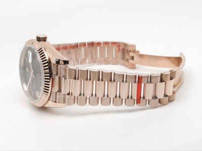 DayDate 40mm 904L Flt RG/RG Brn/Rm/Stk GMF VR3255