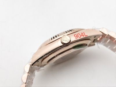 DayDate 40mm 904L Flt RG/RG Brn/Rm/Stk GMF VR3255