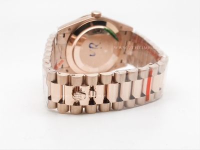 DayDate 40mm 904L Flt RG/RG Brn/Rm/Stk GMF VR3255