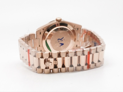 DayDate 40mm 904L Flt RG/RG Wht/Rm GMF VR3255