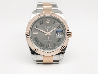 DJ2 41mm 126331 Oys Flt 904L RG/SS Gry/Rm EWE A3235