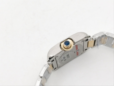 Ladies Cartier Tank Francaise YG/SS Wht/Rm K11 Sw Qt