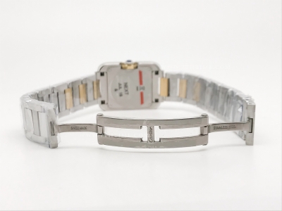 Ladies Cartier Tank Francaise YG/SS Wht/Rm K11 Sw Qt