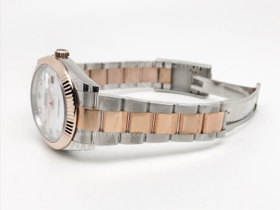 DJ2 41mm 126331 Oys Flt 904L RG/SS M-Wh/Dia EWE A3235