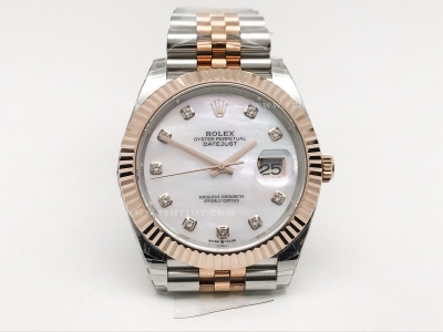 DJ2 41mm 126331 Jub Flt 904L RG/SS MOP/Dia EWE A3235