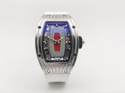 RM07-01 Ladies Diam SS/RU Wht/Red Skele ZF CRMA2 Clone