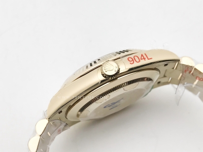 DayDate 40mm 904L Flt YG/YG Grn/Rm GMF VR3255