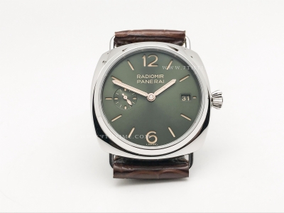PAM1386 Radiomir 40mm SS/LE Green TTF A7750