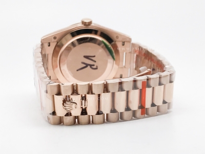 DayDate 40mm 904L Flt RG/RG Brn/Dia GMF VR3255