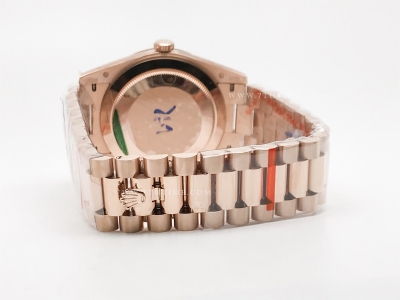 DayDate 40mm 904L Flt RG/RG M-Blk/Dia GMF VR3255