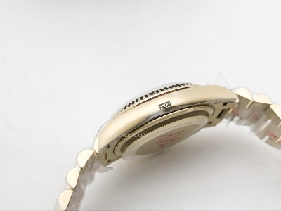 DayDate 36mm Wt 904L Flt YG/YG Blk/Onyx QF A2836