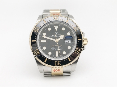 Seadweller 126603 43mm 904L YG/SS Blk GMF VR3235