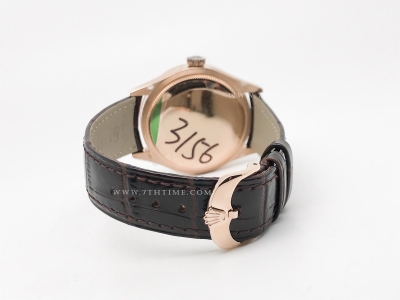 Cellini Date 39mm RG/LE White/Stk GMF Asia 3165 Mod