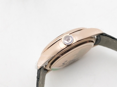 Cellini Date 39mm RG/LE Black/Stk GMF Asia 3165 Mod