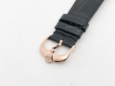 Cellini Date 39mm RG/LE Black/Stk GMF Asia 3165 Mod