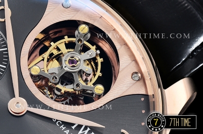 IWC Portuguese Tourbillon IW5046 Grey Dial with Rose Gold Numerals 18K Rose Gold Thick Plated Case