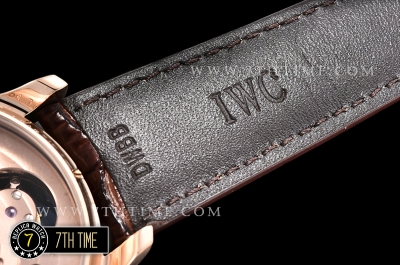 IWC Portuguese Tourbillon IW5046 White Dial with Rose Gold Numerals 18K Rose Gold Thick Plated Case