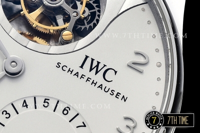 IWC Portuguese Tourbillon IW5046 White Dial with Steel Numerals & Hands Solid Stainless Steel 316L