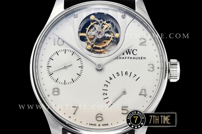 IWC Portuguese Tourbillon IW5046 White Dial with Steel Numerals & Hands Solid Stainless Steel 316L