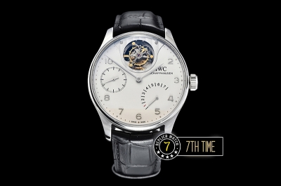 IWC Portuguese Tourbillon IW5046 White Dial with Steel Numerals & Hands Solid Stainless Steel 316L