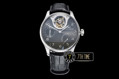 IWC Portuguese Tourbillon IW5046 Grey Dial with Steel Numerals & Hands Solid Stainless Steel 316L