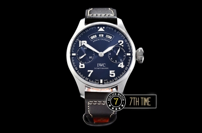 Big Pilot Annual Calendar "Le Petit Prince" Blue Dial with Numeral markers Solid Stainless Steel 316L
